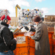 Recording in a recycling facility in Whitefish, Montana.
